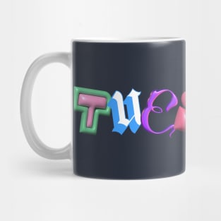 TUESDAY 3D Letter Mug